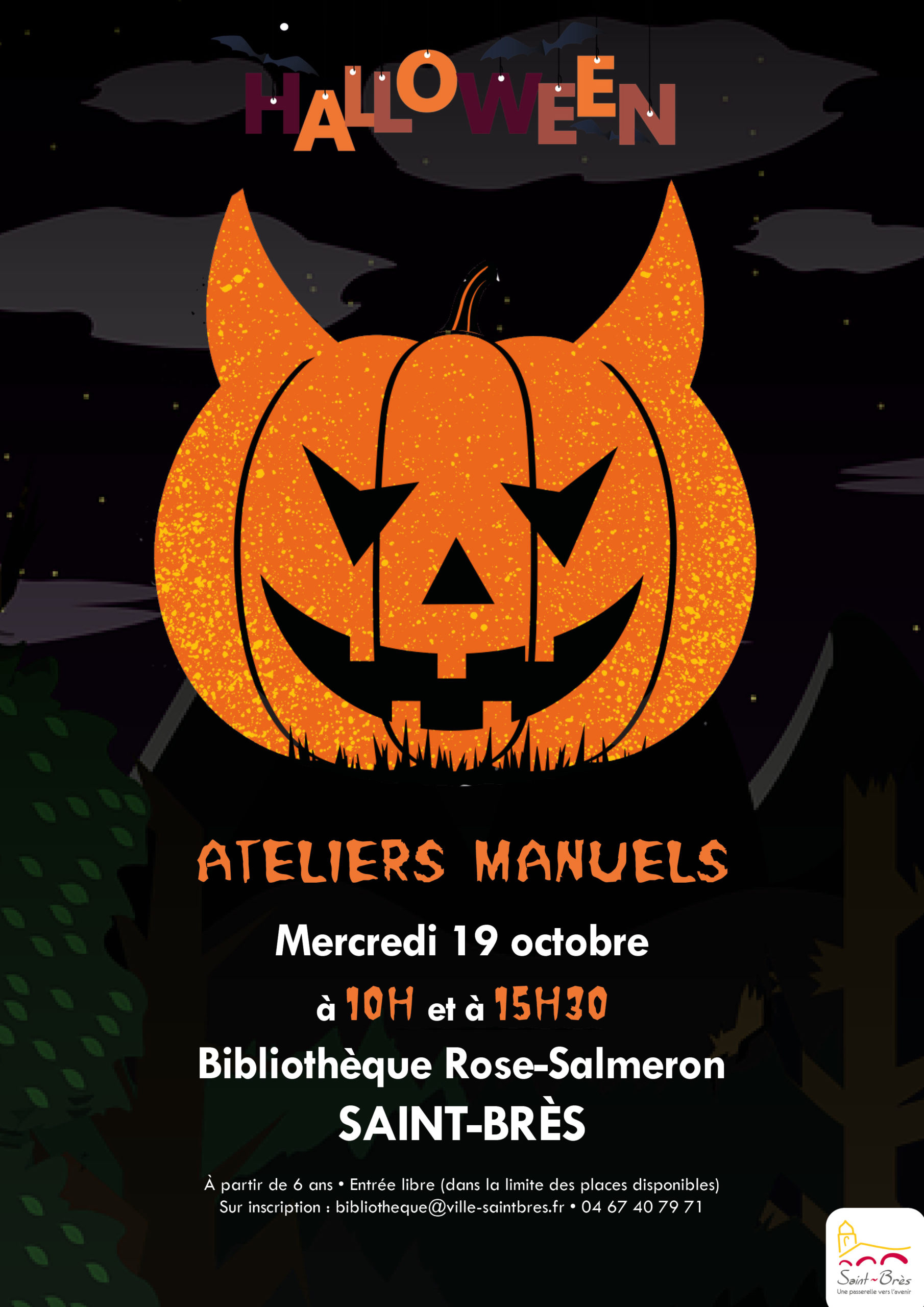 Ateliers manuels Halloween pour enfants